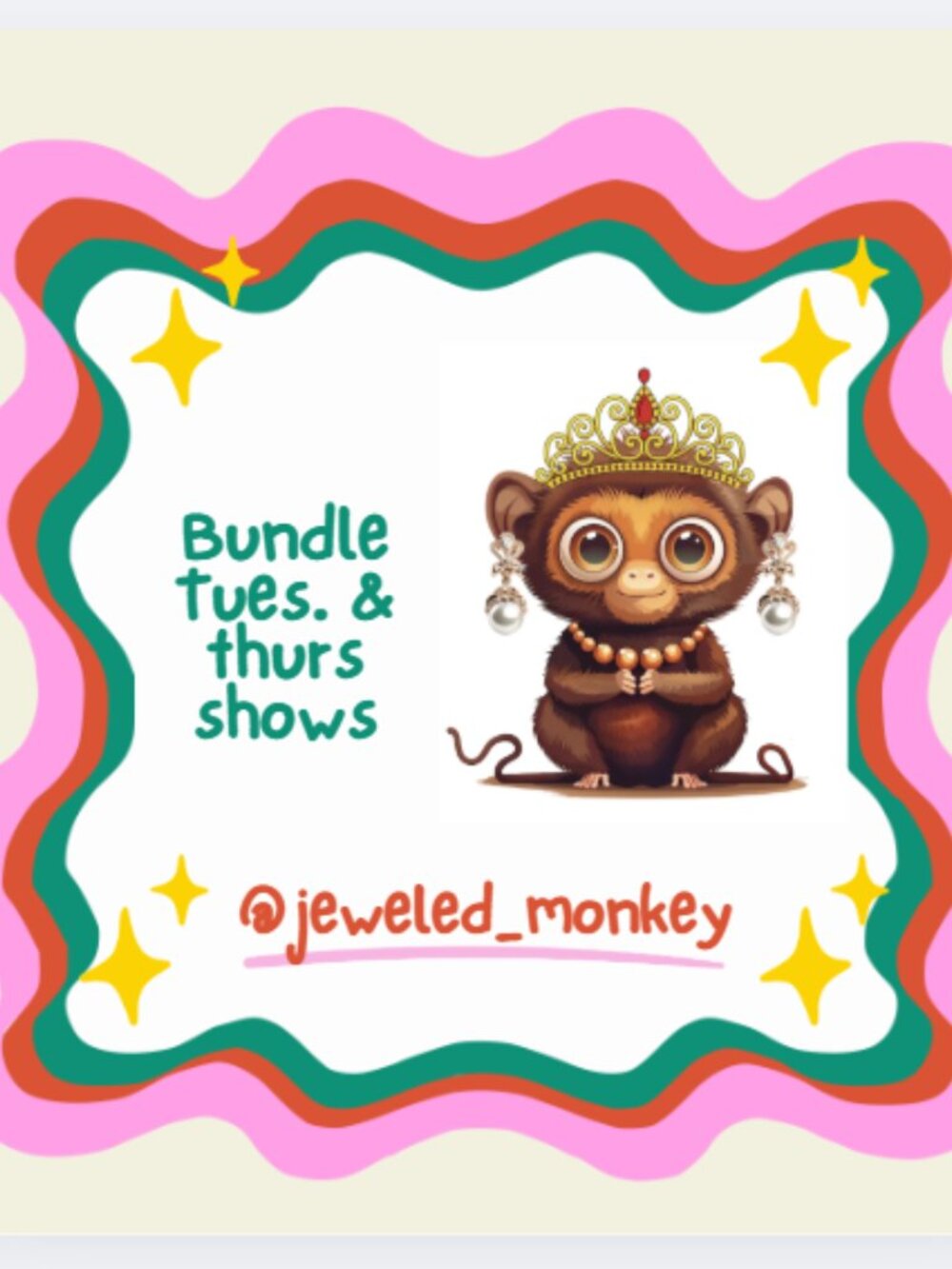 Like this Listing to be Notified When @jeweled_monkey is Going Live! - Picture 4 of 7
